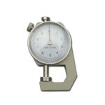 Probador de medidor de espesor de papel de cuero de calibre de espesor de Dial de 0-10mm, Flat Head