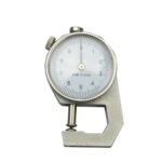 Probador de medidor de espesor de papel de cuero de calibre de espesor de Dial de 0-10mm, Pointed Head