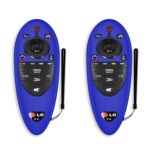 Funda protectora de silicona a prueba de polvo para mando a distancia de 2 uds para mando a distancia LG AN-MR500, Negro, Azul, Rojo, Night Light Blue, Night Light Green