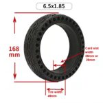 2 PCS 6.5x1.85 Neumático sólido Neumático de nido de abeja Neumático eléctrico para scooter, Especificación:, 36mm Card Slot - Imagen 2