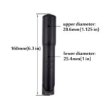 Vástago de horquilla delantera para bicicleta de carretera FMFXTR, elevador de núcleo de manillar modificado para aumentar la altura, 25.4mm Black - Imagen 2