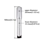 Vástago de horquilla delantera para bicicleta de carretera FMFXTR, elevador de núcleo de manillar modificado para aumentar la altura, 22.2mm Silver - Imagen 2