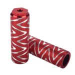 FMFXTR Asiento Trasero de Bicicleta Pedal Trasero Trasero Universal Poste Trasero, Red Small Hole Short - Imagen 2