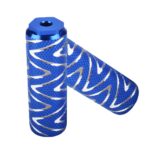 FMFXTR Asiento Trasero de Bicicleta Pedal Trasero Trasero Universal Poste Trasero, Blue Small Hole Short - Imagen 2