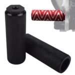 FMFXTR Asiento Trasero de Bicicleta Pedal Trasero Trasero Universal Poste Trasero, Black Small Hole Short