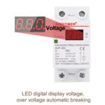 SINOTIMER 220V LED Pantalla digital Retardo Restablecimiento automático Protector de bajo voltaje, SVP-60L - Imagen 4