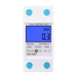 Medidor de energía de riel monofásico para el hogar con pantalla de retroiluminación DDS528L 5-32A, 230V 50Hz Backlight Display