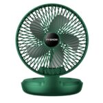 Ventilador pequeño portátil plegable para el hogar de escritorio de oficina, 8 inch Green