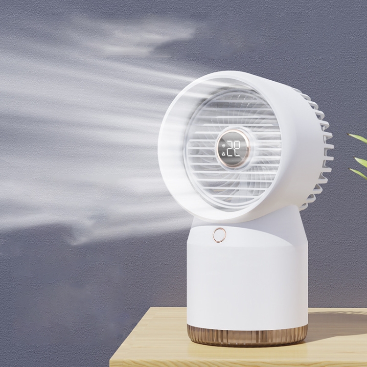 TBD0602368502A.jpg Ventilador de oficina con pantalla digital LED humidificada en aerosol, estilo:, USB Direct Plug - Imagen 1