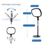 S20 Anillo LED Luz de relleno en vivo Selfie Fotografía Luz de belleza de pantalla completa, estilo:, Single Light + Stand - Imagen 3