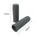 1 par de fundas de silicona para manillar., For Ninebot G30 MAX (Gray) - Imagen 3