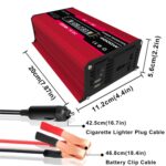 Inversores del sistema de energía solar + Controlador 30A + Panel solar 18W 18V, Black 12V To 220V - Imagen 2