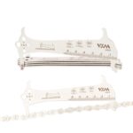 2 PCS VXM 3 en 1 calibre de cadena de bicicletas de bicicleta de montaña de acero inoxidable de acero inoxidable