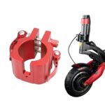 Abrazadera plegable para patinete eléctrico ZERO 8X 10X 11X SPEEDUAL Dualtron DT3 Thunder, Without Pad Red