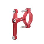 2 uds bicicleta aleación de aluminio botella jaula conversión asiento fijo ajustable botella jaula, Red