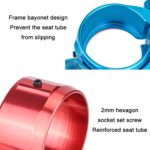 Abrazadera para tija de sillín de bicicleta plegable ZTTO, accesorios de reacondicionamiento, 39.8mm (Black), 39.8mm (Red), 39.8mm (Blue), 39.8mm (Orange), 40.8mm (Black), 40.8mm (Red), 40.8mm (Blue), 40.8 (Orange) - Imagen 4