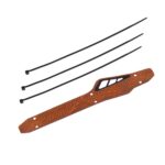 ZTTO 2 PCS Bicicleta de montaña Protector de cadena de plástico Equipo de equitación, Naranja, Verde, Negro