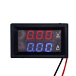 Medidor de corriente de voltaje de pantalla dual Medidor de voltaje de CC digital, 50A (Red Blue) - Imagen 3