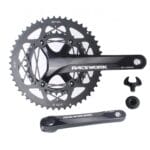 Juego de bielas de 22 velocidades de aleación de aluminio para bicicleta de carretera RACEWORK RKRFA, especificaciones:, 53-39T without BB