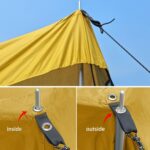 Repelente de mosquitos trasero Tienda de protección solar Toldo de dosel RV, Amarillo, Verde, Azul, Military Color, Beige - Imagen 3