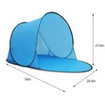 Carpa de protección solar de ocio individual Carpa de alambre Carpa de playa, Thicken Sky Blue - Imagen 3
