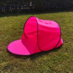 Carpa de protección solar de ocio individual Carpa de alambre Carpa de playa, Thicken Rose Red