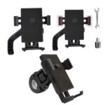 YY02 Bicicleta Motocicleta Vehículo eléctrico Soporte universal para teléfono móvil, Estilo:, Rearview Mirror + Wrench + Screw - Imagen 2