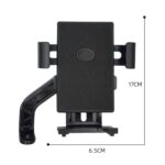 YY02 Bicicleta Motocicleta Vehículo eléctrico Soporte universal para teléfono móvil, Estilo:, Rearview Mirror + Wrench + Screw - Imagen 3