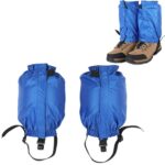 04 Cubrepiernas antinieve para montañismo corto al aire libre, Leg Covers(Blue)