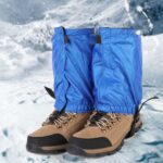 04 Cubrepiernas antinieve para montañismo corto al aire libre, Anti-Snow Leg Covers(Black) - Imagen 2
