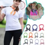 3 PCS Summer Cooling Bandana Neck Wraps Bufanda para mujeres, hombres, niños, mascotas, Red Leaves - Imagen 2