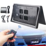 Soporte para matrícula retráctil con tapa de coche estándar de EE. UU. Cubierta de obturador oculto soporte para matrícula