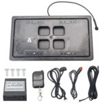 Soporte para matrícula retráctil con tapa de coche estándar de EE. UU. Cubierta de obturador oculto soporte para matrícula - Imagen 2