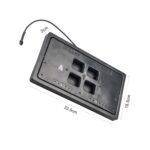 Soporte para matrícula retráctil con tapa de coche estándar de EE. UU. Cubierta de obturador oculto soporte para matrícula - Imagen 3