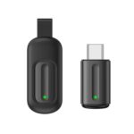 Mando a distancia universal infrarrojo para teléfono móvil Ocrustar Capsule, 3-in-1 iOS/Hongmeng/Android Type-C (Black)