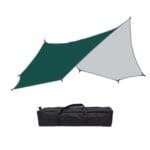 Tienda de cortina octogonal para exteriores Protección contra la lluvia y el sol Camping Sombrilla Pérgola, Green