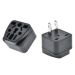 10 PCS WY-6 10A 250V Enchufe de conversión poroso de EE. UU., WY-6 Black - Imagen 2