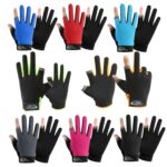 1 par QX0008 Protector solar para exteriores Guantes de pesca con dos dedos expuestos antideslizantes, Free Size - Imagen 2