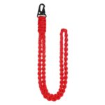 QD-258 Cordón de cuerdas de paracaidistas con hebilla de metal tejida a mano multifuncional para exteriores, QD-258 Paratroopers Ropes(Red)