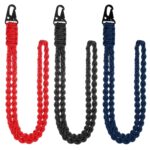 QD-258 Cordón de cuerdas de paracaidistas con hebilla de metal tejida a mano multifuncional para exteriores, QD-258 Paratroopers Ropes(Black) - Imagen 2