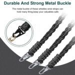 QD-258 Cordón de cuerdas de paracaidistas con hebilla de metal tejida a mano multifuncional para exteriores, QD-258 Paratroopers Ropes(Dark Blue) - Imagen 4