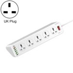 LDNIO SC10610 30W 10+6 puertos Multifuncional Travel Home Office Zócalo de carga rápida, especificaciones:, UK Plug