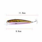 5 uds M0205 9,6 cm/9,8g Minnow Bionic cebo falso plástico flotante cebo duro, M0205 3 - Imagen 3