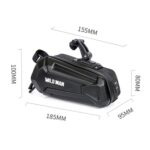 WILD MAN XT7 1.2L Bicicleta de montaña EVA Hard Shell Impermeable Bolsa trasera resistente al desgaste, XT7(Twill) - Imagen 3