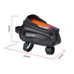 WILD MAN E10 1L Mountain Bike EVA Hard Shell Touch Screen Front Beam Bag, E10 - Imagen 3