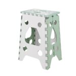 Práctico taburete portátil plegable para exteriores para el hogar, Green Large