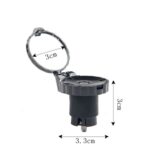 Espejo retrovisor plegable para manillar de bicicleta, With Light - Imagen 3