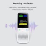 La máquina de traducción de la foto/de la grabación de la inteligencia artificial de T10Pro Wifi admite 138 idiomas, T10Pro White - Imagen 4