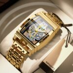 BINBOND B5011 Gear Hollow exterior impermeable luminoso hombres relojes de negocios