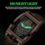 BINBOND B5011 Gear Hollow exterior impermeable luminoso hombres relojes de negocios - Imagen 3